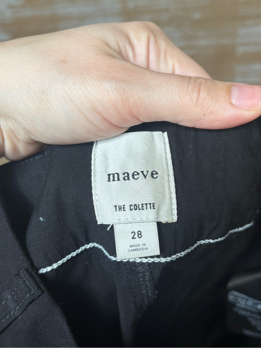 Anthropologie Maeve Colette High Rise Wide Leg Pant Magic Fabric Black Womens 28 - Picture 4 of 6